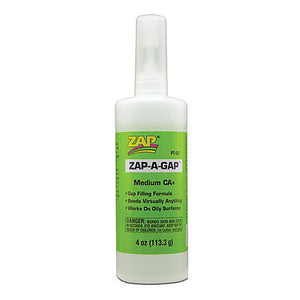 Robart 425 All Scale Zap-A-Gap/CA+ Filling Adhesive -- 4oz 118mL