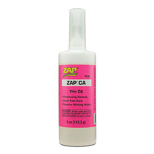 Robart 426 All Scale ZAP/CA Super-Thin Instant Adhesive -- 4oz 118mL