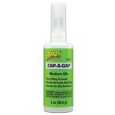 Robart 429 All Scale Zap-A-Gap/CA+ Filling Adhesive -- 2oz 59.1mL