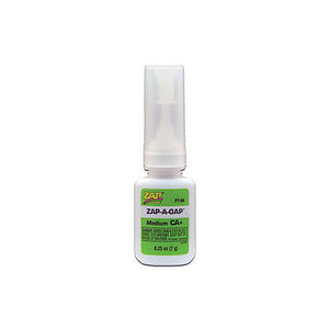 Robart 435 All Scale Zap-A-Gap/CA+ Filling Adhesive -- 1/4oz 7.4mL