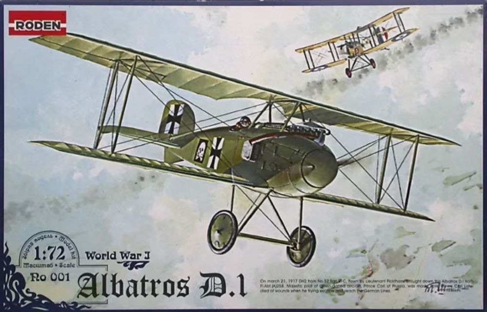 Roden 1 1/72 Albatros D I BiPlane Fighter