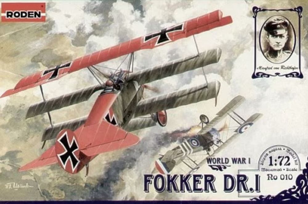 Roden 10 1/72 Fokker Dr I BiPlane