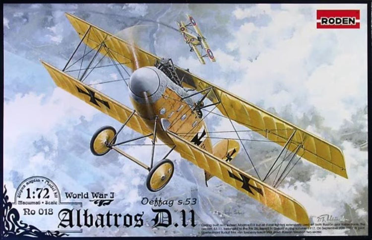 Roden 18 1/72 Albatros D II Oeffag s53 German BiPlane Fighter