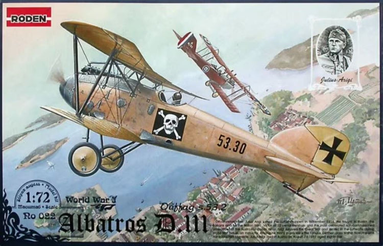 Roden 22 1/72 Albatros D III Oeffag s53 German BiPlane Fighter