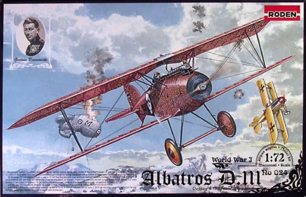 Roden 24 1/72 Albatros D III Oeffag s153 (Early) German BiPlane Fighter