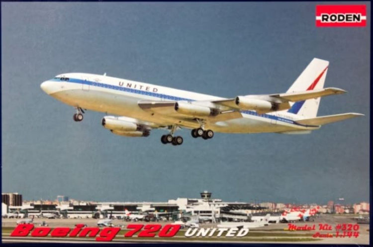 Roden 320 1/144 B720 United Passenger Airliner