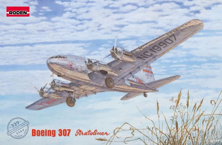 Roden 339 1/144 B307 Stratoliner TWA Passenger Airliner