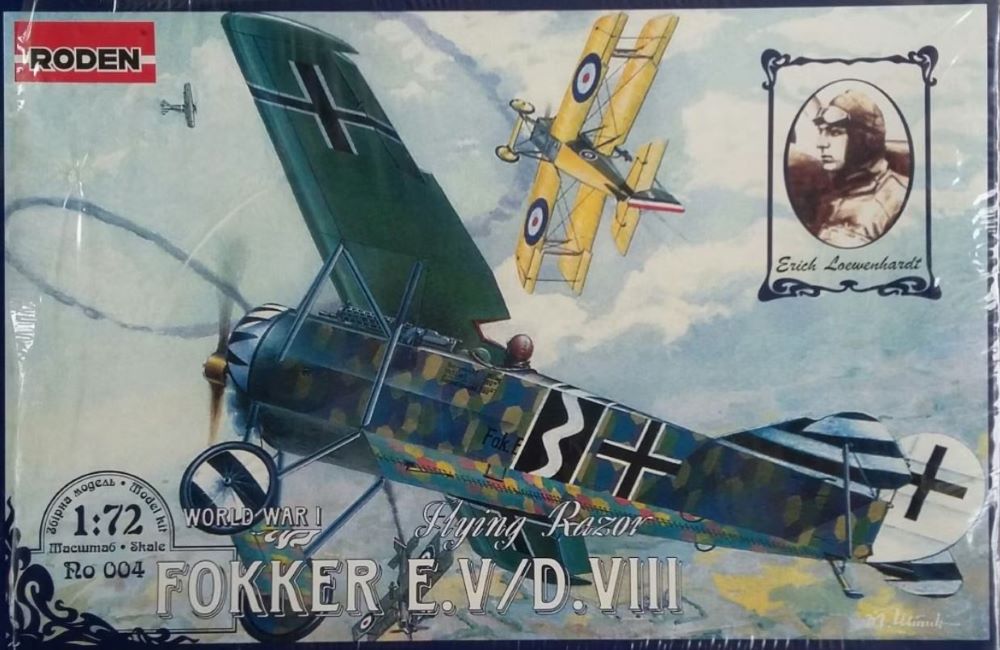 Roden 4 1/72 Fokker E V D VIII Aircraft