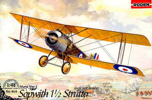 Roden 404 1/48 Sopwith 1-1/2 Strutter Single-Seater WWI British BiPlane Bomber