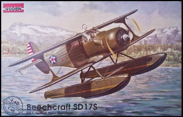 Roden 448 1/48 Beechcraft SD17S Staggerwing WWII USAAF Floatplane