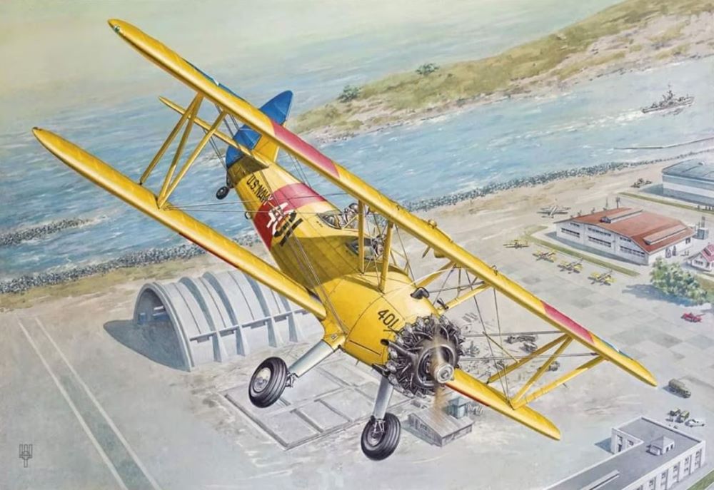 Roden 633 1/32 PT13/N2S2/N2S5 Kaydet Stearman US Navy Trainer BiPlane