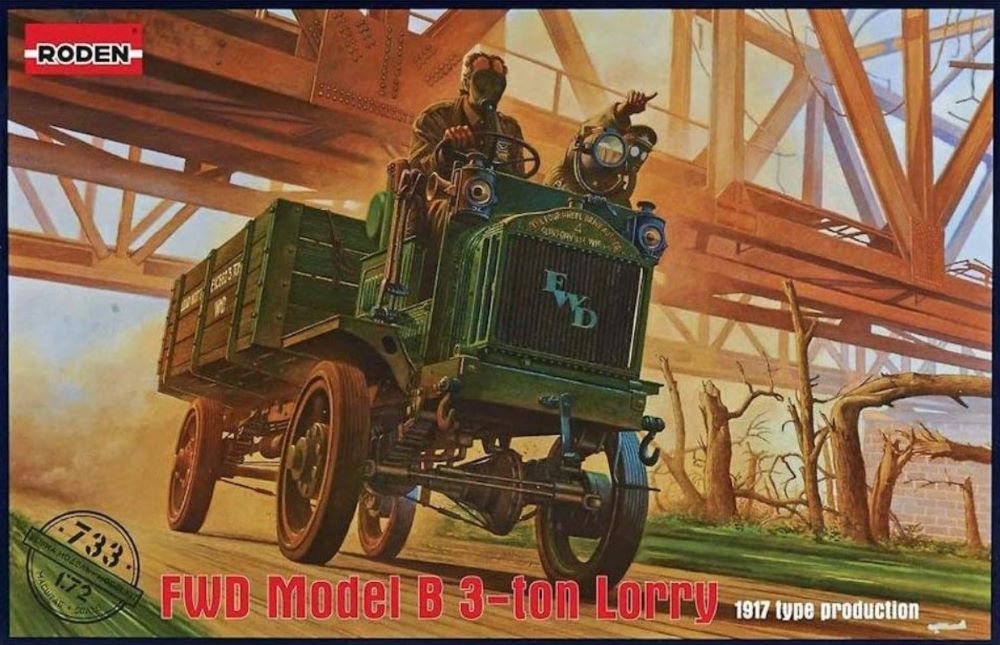 Roden 733 1/72 FWD Model B 3-Ton Lorry Truck 1917 Type Production 
