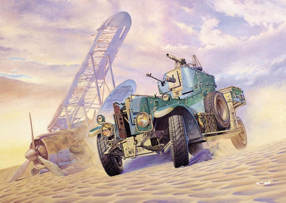 Roden 802 1/35 Pattern 1920 MkI British Armored Car (Modified w/Sand Tires)