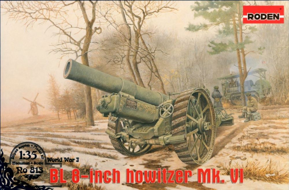 Roden 813 1/35 British BL 8-inch Howitzer Mk VI Gun