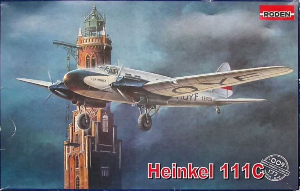 Roden 9 1/72 Heinkel He111C WWII German Bomber