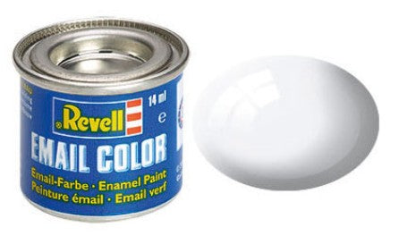 Revell 32104 14ml Enamel White Gloss Tinlets (6/Bx)