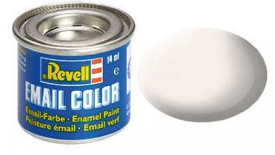 Revell 32105 14ml Enamel White Mat Tinlets (6/Bx)