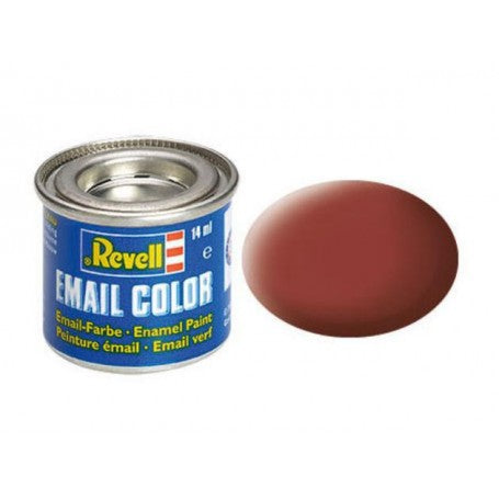 Revell 32137 14ml Enamel Reddish Brown Mat Tinlets (6/Bx)