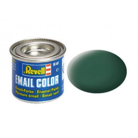 Revell 32139 14ml Enamel Dark Green Mat Tinlets (6/Bx)