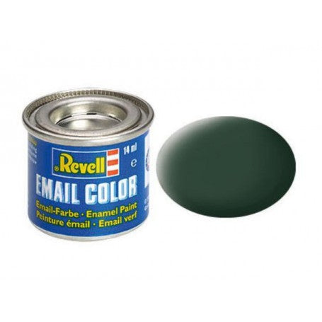 Revell 32168 14ml Enamel RAF Dark Green Mat Tinlets (6/Bx)