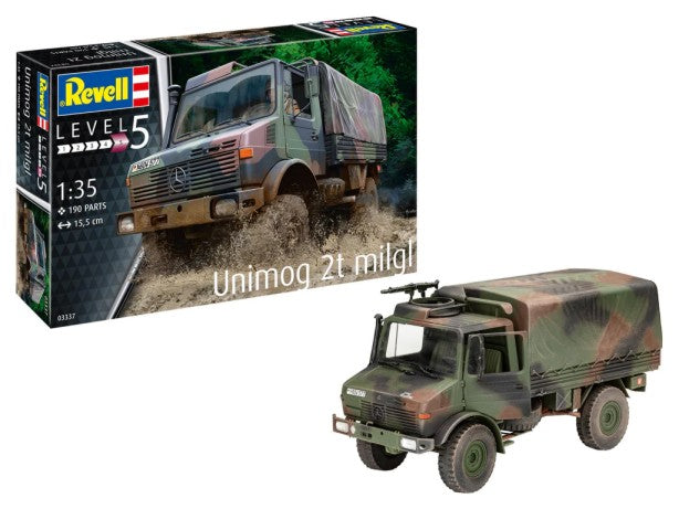 Revell 3337 1/35 Unimog 2-Ton milgl Military Transport Truck