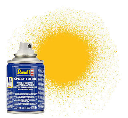 Revell 34115 100ml Acrylic Yellow Mat Spray (2/Bx)