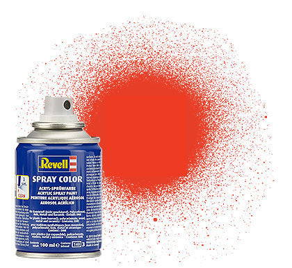 Revell 34125 100ml Acrylic Luminous Orange Mat Spray (2/Bx)