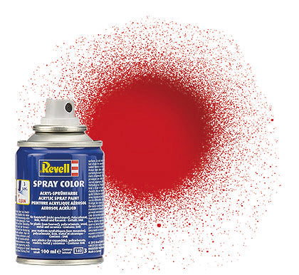 Revell 34131 100ml Acrylic Fiery Red Gloss Spray (2/Bx)