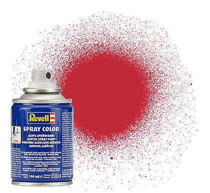 Revell 34136 100ml Acrylic Carmine Red Mat Spray (2/Bx)