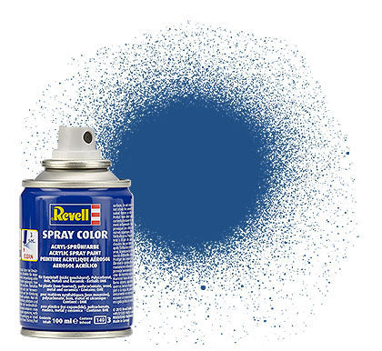 Revell 34156 100ml Acrylic Blue Mat Spray (2/Bx)