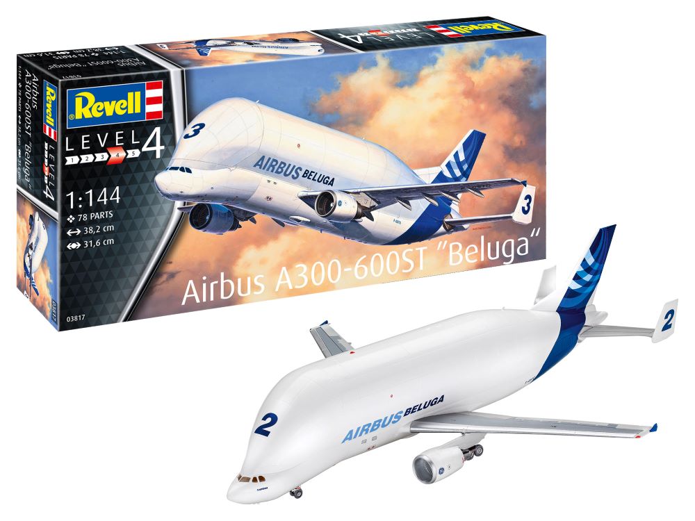 Revell 3817 1/144 Airbus A300-600ST Beluga Super Transporter Aircraft