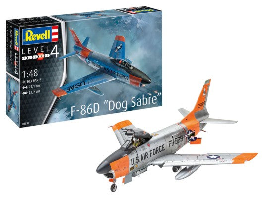 Revell 3832 1/48 F86D Dog Sabre USAF Fighter