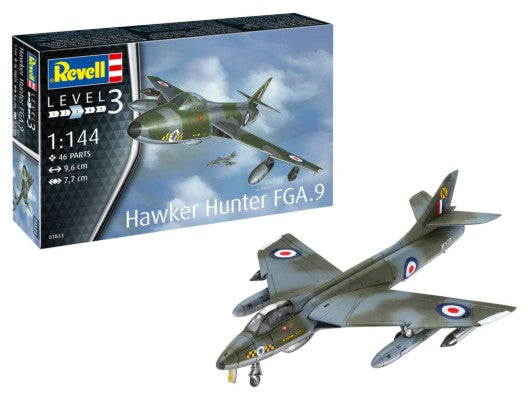 Revell 3833 1/144 Hawker Hunter FGA9 Aircraft