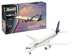 Revell 3883 1/144 Embraer 190 Lufthansa Passenger Airliner