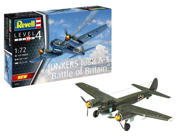 Revell 4972 1/72 Junkers Ju88A1 Bomber Battle of Britain