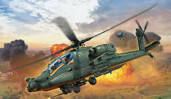 Revell 4985 1/100 AH64A Apache US Army Combat Helicopter