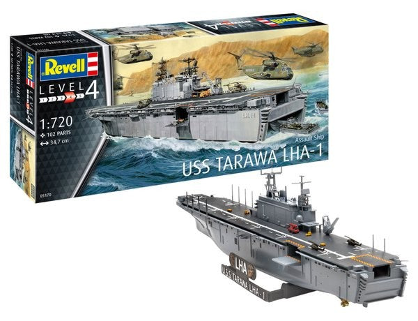 Revell 5170 1/720 USS Tarawa LHA1 Assault Carrier Ship