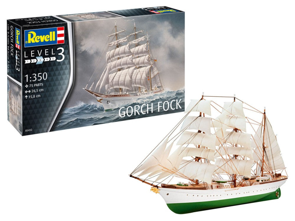 Revell 5432 1/350 Gorch Fock Sailing Ship