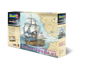 Revell 5767 1/225 HMS Victory Sailing Ship Battle of Trafalgar (includes poster) w/paint & glue