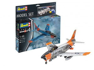 Revell 63832 1/14 F86D Dog Sabre Fighter w/paint & glue