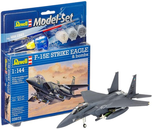 Revell 63972 1/144 F15E Strike Eagle Attacker w/Bombs, paint & glue