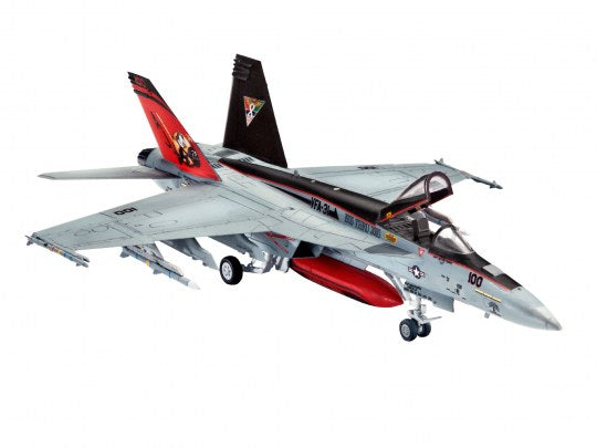 Revell 63997 1/144 F/A18E Super Hornet Fighter w/paint & glue