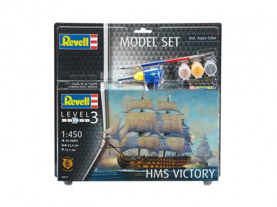 Revell 65819 1/450 HMS Victory Sailing Ship w/paint & glue