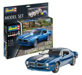 Revell 67672 1/24 1970 Pontiac Firebird Car w/paint & glue (D)