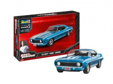 Revell 67694 1/25 Fast & Furious 1969 Chevy Camaro Yenko Car w/paint & glue