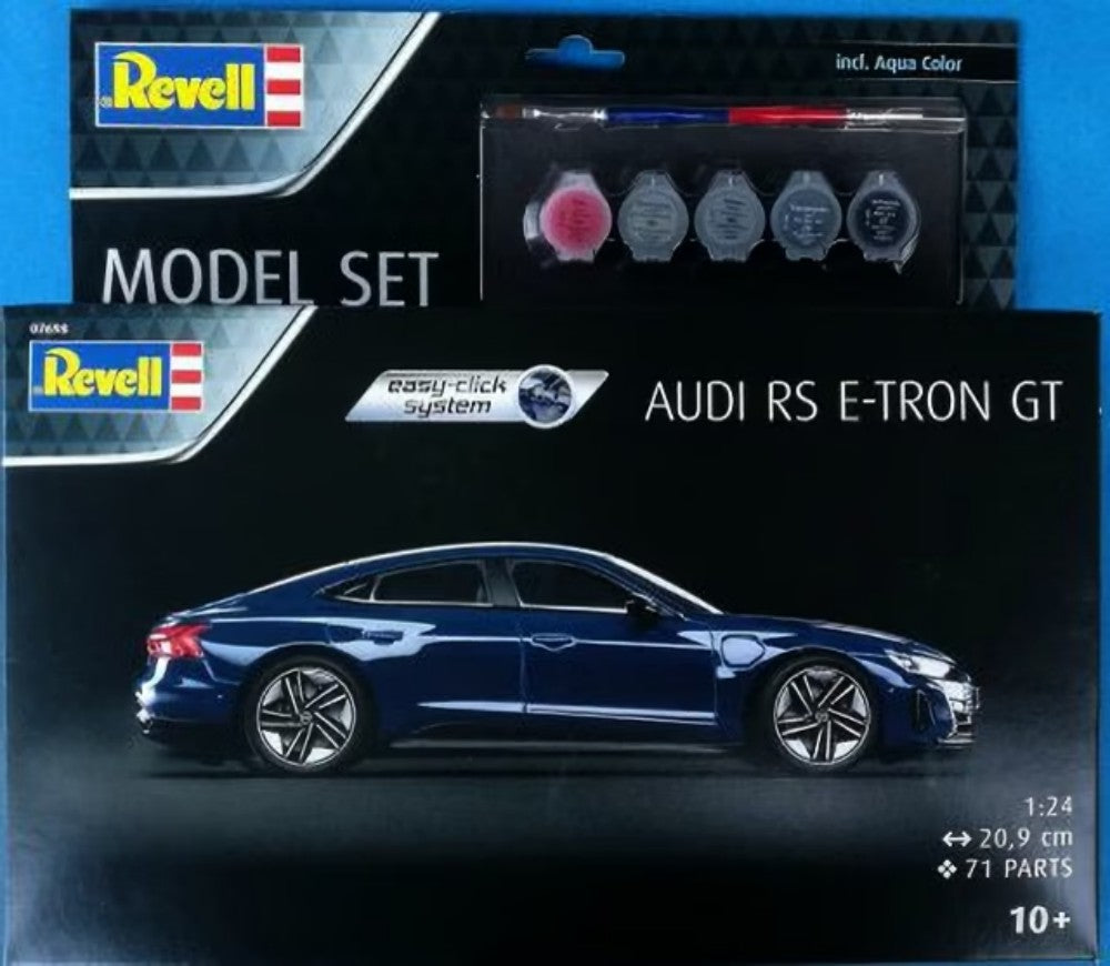 Revell 67698 1/24 Audi RS E-Tron GT Car w/paint & glue (Snap)