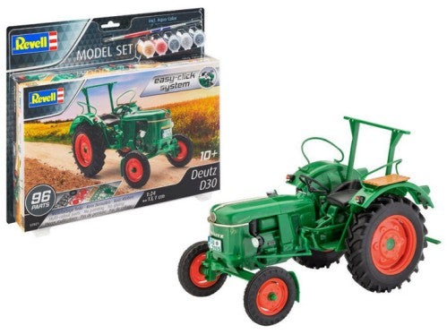 Revell 67821 1/24 Deutz D30 Diesel Tractor (Snap) w/paint & glue (D)