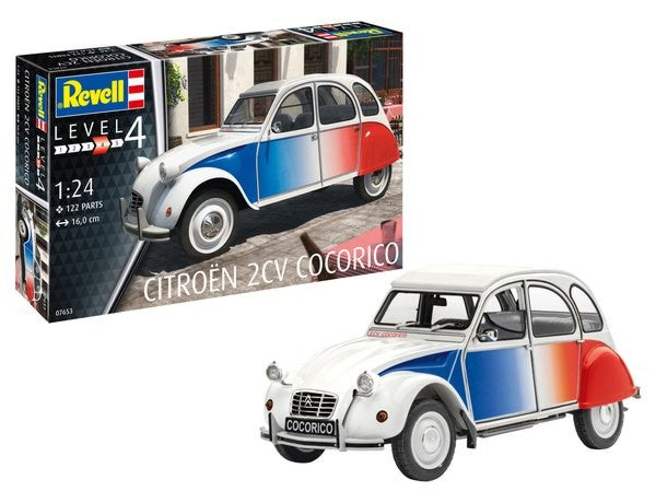 Revell 7653 1/24 Citroen 2CV Cocorico Car (D)