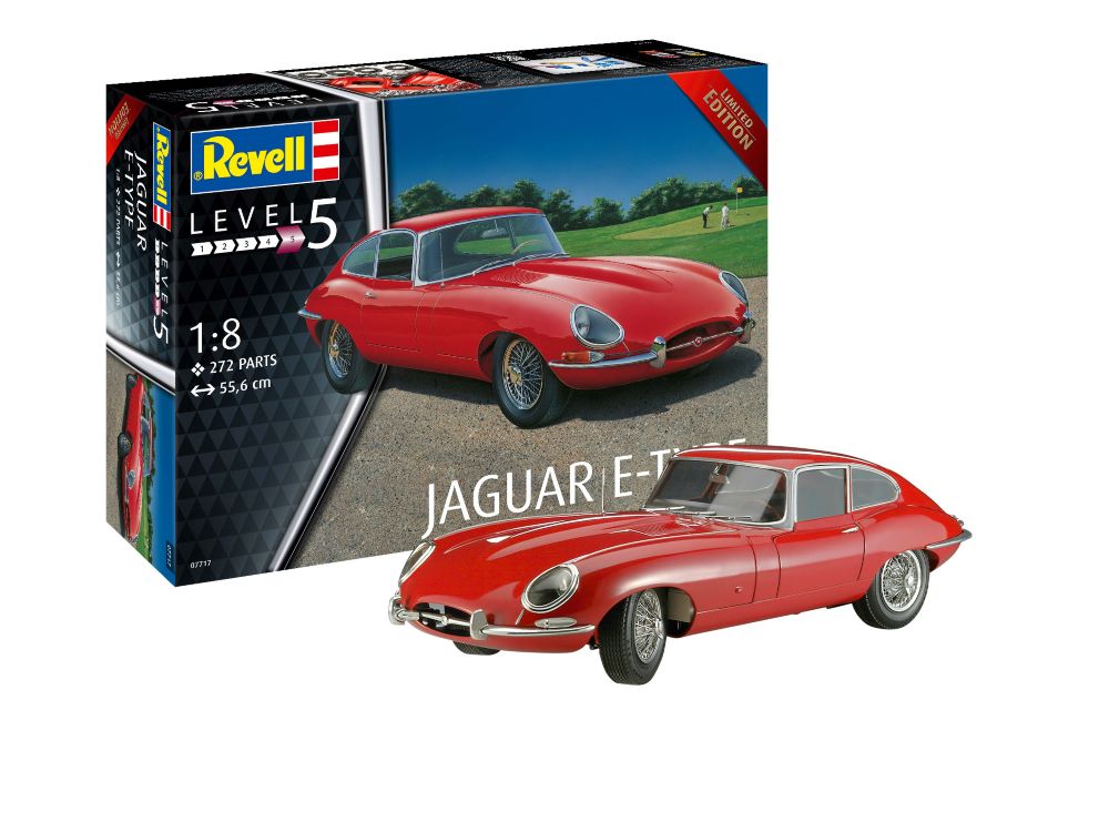 Revell 7717 1/8 Jaguar E-Type Sports Car