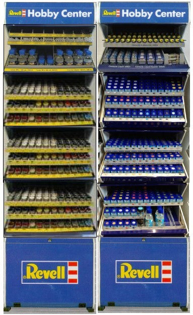 Revell G Aqua (Acrylic), Enamel Paints, Thinners/Brushes & Glue Deal with 2 Free Racks (88 colors both, thinners, brushes, glues, mixing acc)